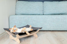 Load image into Gallery viewer, Cat Hammock Bed White &amp; Gray