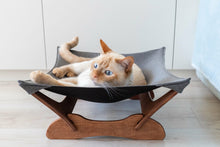 Load image into Gallery viewer, Cat Hammock Bed Brown &amp; Gray