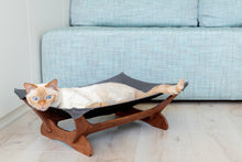 Load image into Gallery viewer, Cat Hammock Bed Brown &amp; Gray